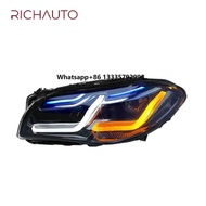 Premium B MW E60 Headlight Assembly Set OEM Quality Direct Fit Replacement 12V New LED Headlights fo