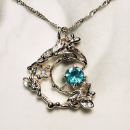 925銀磷灰石月亮項鍊