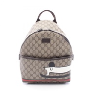 【二手】Gucci GUCCI 兒童雙肩包 GG Supreme Kim Seung-yeon 花卉印花 782708 米色/ブラウン/多色 PVC塗層帆布