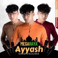 Kurta Ayyash Elrah Exclusive BAJU RAYA Brick Orange Burnt Emerald Light Blue Brown Dark Purple Maroo