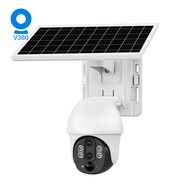 [HH6F] xiaovv（Use V380 Pro APP）P9 DL Solar-Powered Dual-Lens Outdoor PTZ Camera 4G 10x Binocular Zoo
