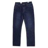 camel active Men Jeans in 208 Loose Fit with 5 Pockets in Blue Washed Cotton Denim 9-208SS24JNB507