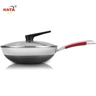 316Stainless Steel Wok Starry Sky Pattern Double-Sided Screen Non-Stick Pan Household Cooking Pan Induction Cooker Appli