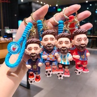 DARNELL Messi Jersey Keychain, 3D Cartoon Messi Football Keyring, Football Club Football Star Character Decoration Soccer Key Chain Football Fan