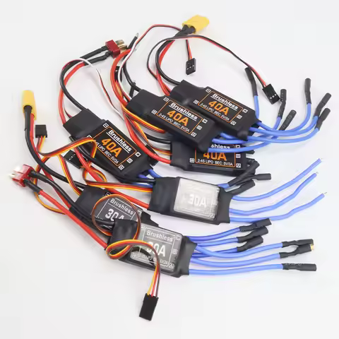 Brushless 40A /30A ESC Speed Controler 2-4S With 5V 3A UBEC RC FPV Quadcopter Airplanes Helicopter F