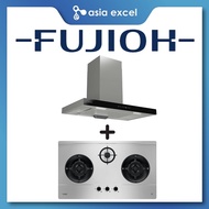 FUJIOH FR-MT1990 90CM CHIMNEY HOOD WITH TOUCH CONTROL + FUJIOH FH-GS6530 SVSS 3 BURNER STAINLESS STEEL GAS HOB