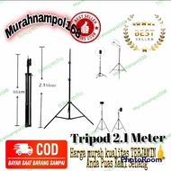 MN - Tripod 2 Meter Tripod HP 2.1M Tripod Kamera Free Holder U