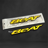 ( WARNING ) SET EMBLEM TIMBUL LOGGO BEAT EMBLEM LOGO 3D VARIASI BEAT TIMBUL EMBLEM  BAHAN AKRILIK TE