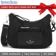 Kate Spade Handbag In Gift Box Crossbody Bag Chelsea The Little Better Nylon Crossbody Black # K8117D1