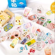 (CLEARANCE) 50 PCS SUMMER DRINKS STICKER FLAKES (B3)