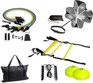 Agility Ladder Outdoor Sports Training Kit, Agility Ladder*1, Resistance Umbrella * 1, Tension Belt 