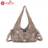 Angel Kiss Leopard Print Shoulder Bag - Large Capacity & Trendy Crossbody