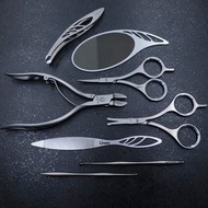 【燕三条百年工藝】豪華全方位修甲修容工具八件組(附真皮收納包)