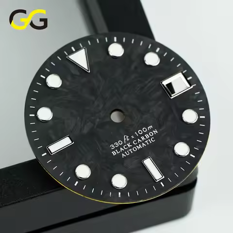 BW9/C3 Luminous Carbon Fiber Dial Watch Part Single Calendar 28.5mm Diameter Modified Accessory for 