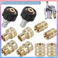 9Pcs Pressure Washer Adapter Set 5000PSI M22 to 3/8inch Quick Connect Fittings for Pressure Washer SHOPCYC9074