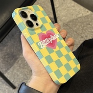Simple Plaid Suitable for iPhone 16/15 Pro Max/14 Film Case 12 Pro Max/11 Pro/13 Pro Max XS Max Hard