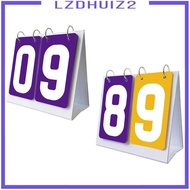 [Lzdhuiz2] Multi-Sport Scoreboard, 2-Digit Scoreboard, Flip-Up Scoreboard for Badminton,
