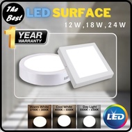 Led Surface Downlight [WHITE] 12W 18W 24W Mounted Ceiling Downlight Round Square