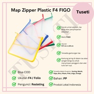 Plastic Zipper Folder Zipper Bag File F4 File Folder