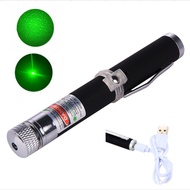 USB Rechargeable Green Laser Pointer lezer hijau 532mm Laser Flashlight Pointer Pen Powerful Device