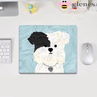 GLENES Cartoon Mouse Pad, Keyboard Mats Desk Mat Dog Mouse Mat, Portable Anti-Slip Cute Rubber Keybo