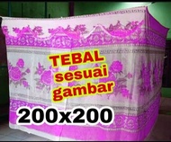 Kelambu Tebal Motif bunga /  Kelambu Kamar Tidur Modern