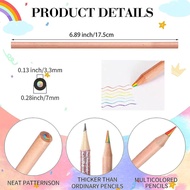 Hot Sale7Color Match1Natural Wood Colored Pencils for Students ins Wind Journal Pen DIY Multi-color 