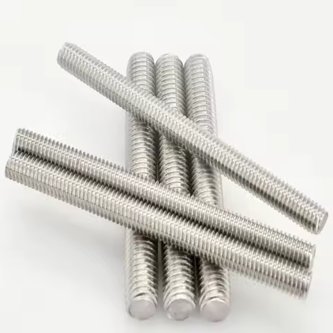 304 Stainless Steel Full Threaded Rod Bolt M3 M4 M5 M6 M8 Length 16-300mm Fully Metric Headless Bolt