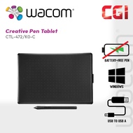 One by Wacom CTL-472 Small Creative Pen Tablet for Windows & Mac - CTL-472/K0-C
