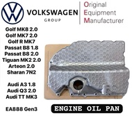 Volkswagen EA888.3 VW Golf MK8 MK7 2.0 Passat B8 Arteon Tiguan Mk2 2.0 Audi A3 Q3 TT Engine Oil Pan 