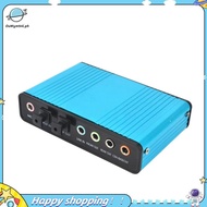 【ouwym9al】USB 6 Channel 5.1 / 7.1 Surround External Sound Card PC Laptop Desktop Tablet Audio Optica