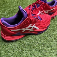 Sepatu tennis ASICS men court FF3 Novak classic red/white bekas rasa baru