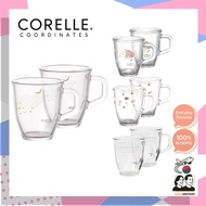 Corelle Coordinates / Glass Mug Cup 375ml 2P Set / 5 Designs
