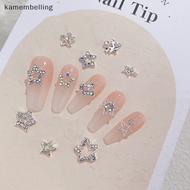 KAM 5pcs 3D Alloy Nail Ch Decorations Star Accessories Glitter Rhinestone Nail Parts Nail Art Materials Supplies n
