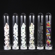 DND Dice 7 Ppcs Polyhedral Dice Set with Tube,for D&D TRPG Board Game and Role Playing Game