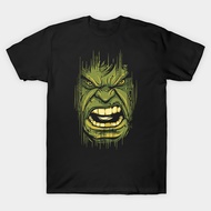 T-shirt superhero hulk angry face