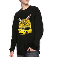 CHEVROLET CORVETTE Long Sleeve T-Shirt Casual Tshirt 100% Cotton Combed 30s