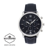 Fossil Men's Neutra Chronograph Black Leather Watch FS5452