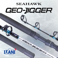 SEAHAWK GEO-JIGGER FISHING ROD JORAN PANCING BOTTOM BAIT CASTING (BUTTJOINT) LAUT DALAM