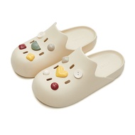 UTUNE Women Sandals with Charms Mules Half Slippers Platform Anti-Slip Women EVA Ruber Clogs