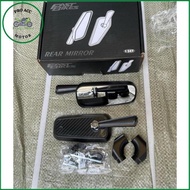 Fast Bikes Ninja Model Rearview Mirror H2C Carbon Circuit Square Rearview Mirror Carbon Universal Gl