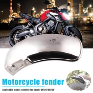 สแตนเลสเหล็กด้านหลัง Fender Mudguard สำหรับ Suzuki GN125 GN250 อุปกรณ์เสริม