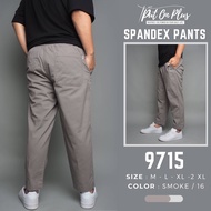 ⚡GW⚡9715 กางเกงขายาว ผู้ชาย ผ้าคอตต้อน100% เอวยืด มีเชือกผูก ยาว 36-37 นิ้ว ไซส์ 30-36 Goodwin Brand