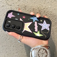 MATA Casing hp For Realme C71 Case Casing Five Star Pattern HP Case Silicone Softcase sky eyes stair