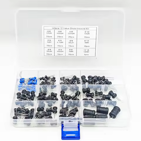 145PCS/Sets 8*10mm Inductance Power Inductor Kit 4.7UH 10UH 22UH 33UH 47UH 68UH 100UH 220UH 330uh 47