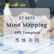 【PPT Template】LifewithLove 57 sets Mind Mapping PowerPoint Presentation template PPT Bundle Set 思维导图