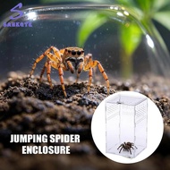 greatbuy666-Spider Enclosure for Jumping Spider Tortoise Snake Gecko Crab Clear Acrylic Reptile Box