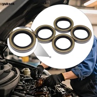 [yuksok] Metal Double Lip Grease Seal Spindle Hub Wheel Axle Bearing Dust Cover for Boat Trailer Ass