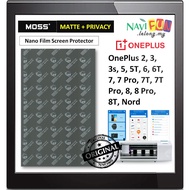 [Matte Privacy] [OnePlus 3 3T 5 5T 6 6T 7 7T 8 8T 9 10 11 12 | Pro | Nord ] MOSS Nano Film Screen Pr