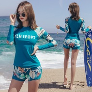 Long sleeved sports style swimsuit, sexy high waisted bikini, high-quality fabric, beach wear Y99